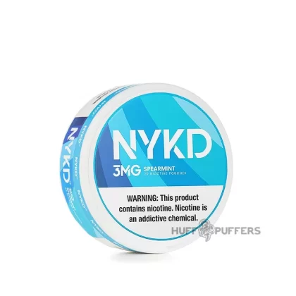 NYKD Nicotine Pouches – Spearmint - Nicotine Strength#3mg>6mg>12mg