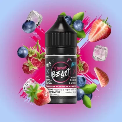 FLAVOUR BEAST SALT 20MG/ML- STRAWBERRY RASPBERRY BLUEBERRY