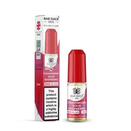 Strawberry Sour Raspberry By Bar Juice 5000 - Nicotine Strength#10mg (Salt)>5mg (Salt)>20mg (Salt)