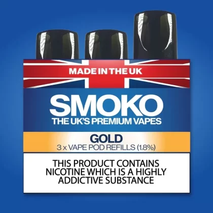 Refiller För Vape-Pod Med Tobakssmak I Guld - GOLD 1.8% (POD) (045F2D)