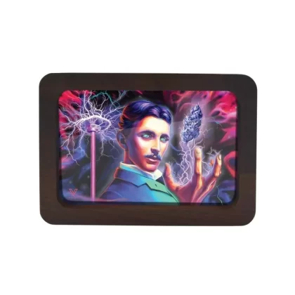 V Syndicate High Voltage 3D HD Wood Rolling Tray – 12in - Ejuicewarehouse