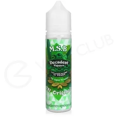 MSB Shortfill E-Liquid by Decadent Originals 50ml