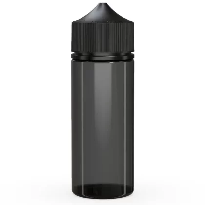 CHUBBY GORILLA | Child Resistant Unicorn V3 PET Dropper Bottles Transparent Black | 120mL – w/ Black Lid – 400 Count