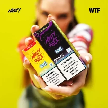 Nasty Ice E-Juice – Salt Nic 30ml (20mg / 35mg / 50mg) & Freebase 60ml (6mg)