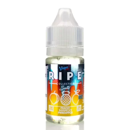 Peachy Mango Pineapple On ICE by Vape 100 Ripe Collection Salts 30mL - 35MG