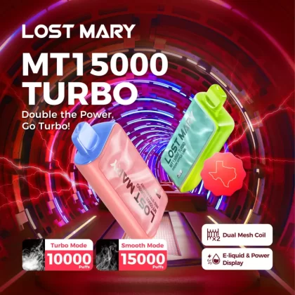 Made in Indonesia | Lost Mary MT15K Turbo Disposable - 15,000 Puffs - Wild Berry B-Burst