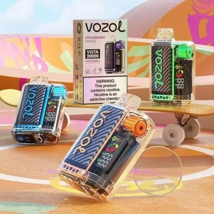 Vozol Vista 20000 Puffs Disposable Vape - flavor#Blue Razz Ice>Cranberry Mango Grapefruit>Cherry Cola>Dragon Fruit Banana Cherry>Elderflower Grapefruit>Fcking Fab>Grape Ice>Lava Fire>Lemon L