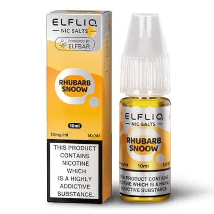RHUBARB SNOOW NICOTINE SALT E-LIQUID BY ELFLIQ – ELFBAR