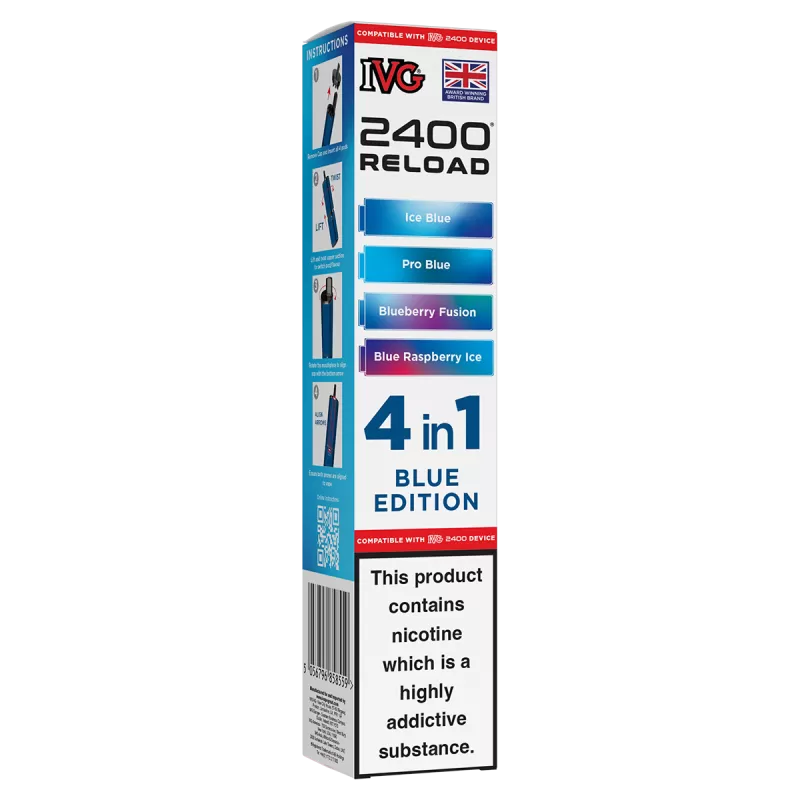 Blue Edition IVG 2400 Refill Pods - Ecigwizard
