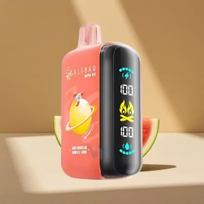 ELF BAR RAYA D3 25000 Puffs 23ml 5% Rechargeable Disposable Vape Watermelon Bubble Gum