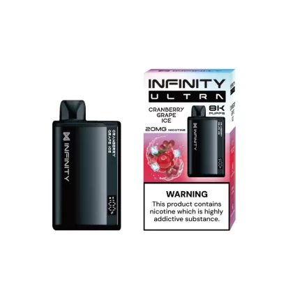 Infinity Ultra Disposable – Cranberry Grape Ice 20/55mg (8000Puffs) - Vape Product, Vape Product