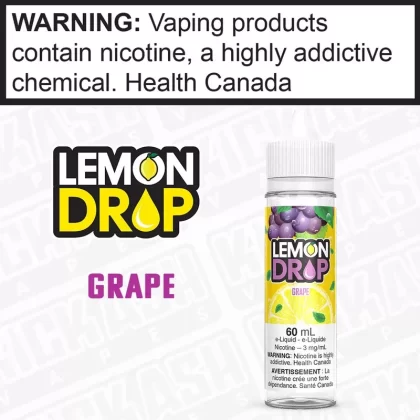 Grape by Lemon Drop - Strength#3 mg/mL 60mL ONTARIO EXCISE STAMP>6 mg/mL 60mL ONTARIO EXCISE STAMP>12 mg/mL 60mL ONTARIO EXCISE STAMP
