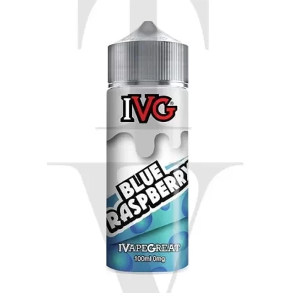 IVG BLUE RASPBERRY 100ML SHORTFILL E-LIQUID - Free Nic Shot#2 x 18mg VG Nic Shot to make 3mg>2 x 9mg VG Nic Shot to make 1.5mg>No Nic Shot