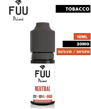 Neutral Nic Salt eLiquid by FUU Prime - 20mg / 10ml