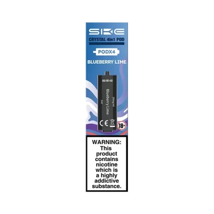 SKE Crystal 4in1 Blueberry Lime Pods (4 Pack) - Nicotine Strength#20mg
