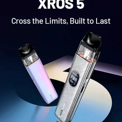 VAPORESSO XROS 5 MINI POD KIT [CRC] - COLOR#BLACK>CARBON BLACK>FLOWING BLUE>FLOWING GREEN>FLOWING PINK>PASTEL CRYSTAL>PURPLE>ROSE RED>SKY BLUE>TITANIUM SILVER