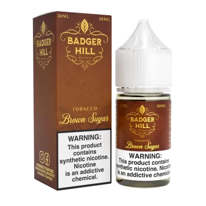 BADGER HILL RESERVE SALT - Brown Sugar - 30ML E-Liquid