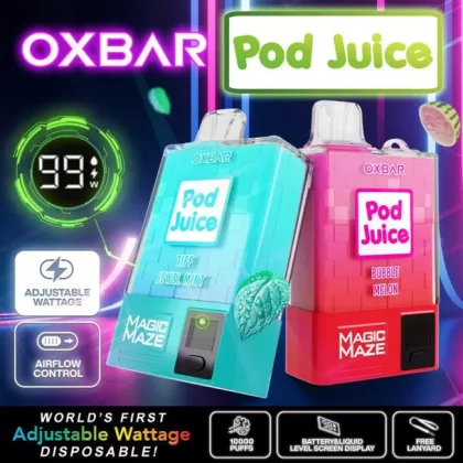Pod Juice x OXBAR Magic Maze Pro 10K - Bubble Melon - Skullvaping