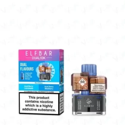 Elf Bar Dual 10K Prefilled Pods + Refill Containers – Dual Flavours
