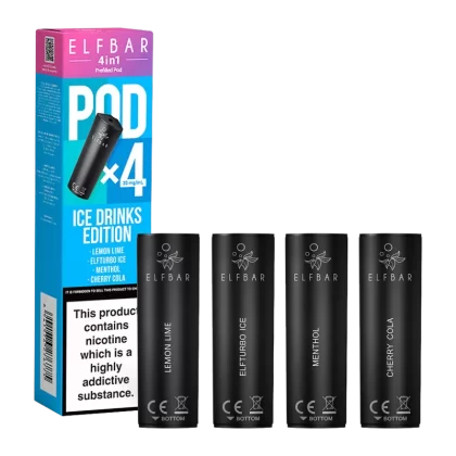 Ice Drinks Edition Elfbar 4in1 Pods - Vapeshop Co