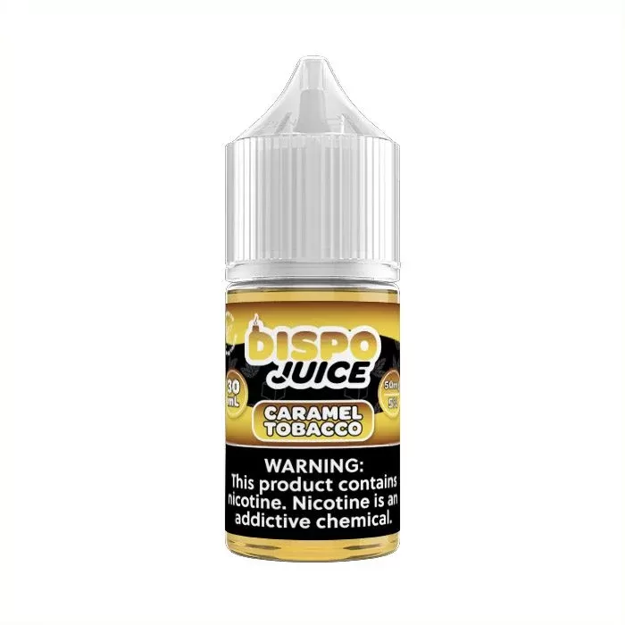 Dispo Juice – Caramel Tobacco – 30mL - Nicotine Salt (mg)#30 mg>50 mg