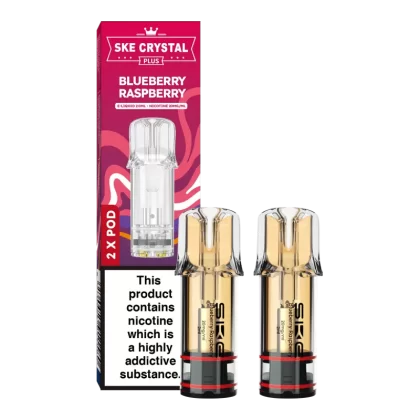 Blueberry Raspberry SKE Crystal Plus Pods - 20mg - Vape Product