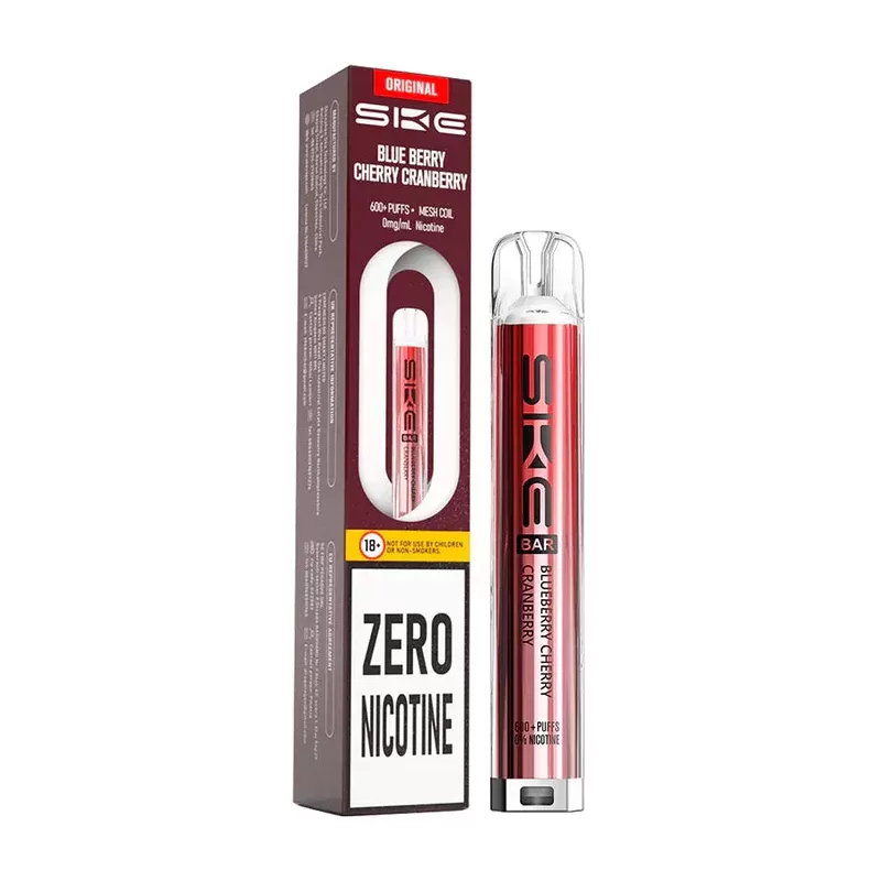 SKE Bar 600 Zero Nicotine Prefilled Pod Kit Blueberry Cherry Cranberry - Strength#20mg (3B7FEF)