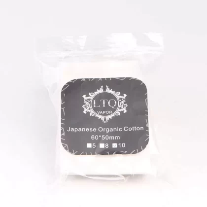 8PCS-PACK LTQ Vapor Japanese Organic Cotton 60*50mm