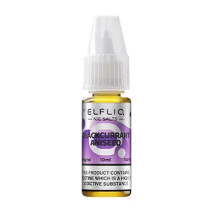 Elf Bar ElfLiq Blackcurrant Aniseed E Liquid 10ml - Nicotine Strength#20mg>10mg