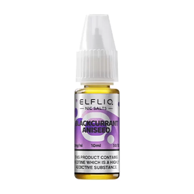 Elf Bar ElfLiq Blackcurrant Aniseed E Liquid 10ml - Nicotine Strength#20mg>10mg