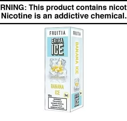 BANANA ICE BY FRUITIA EXTRA ICE 100ML - Vapejuice