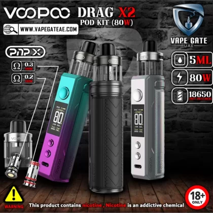 VOOPOO Drag X2 Pod Kit (80W) - Glow Pink