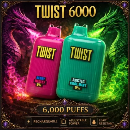 TWIST 6000 - Arctic Cool Mint / 5% - Vapeciga