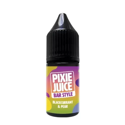 Blackcurrant and Pear 10ml Nic Salt By Pixie Juice Bar Style - Nicotine Strength#20mg (Salt)>10mg (Salt)