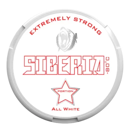 Siberia Nicotine Pouches - 80 Degrees White Dry