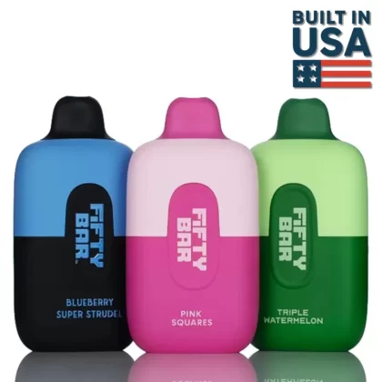 Fifty Bar 6500 Puffs Disposable Vape - 14ML - Juicy Mango Melon Ice