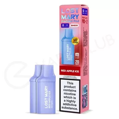 Red Apple Ice Lost Mary BM600 Prefilled Pods - Ecigpremium