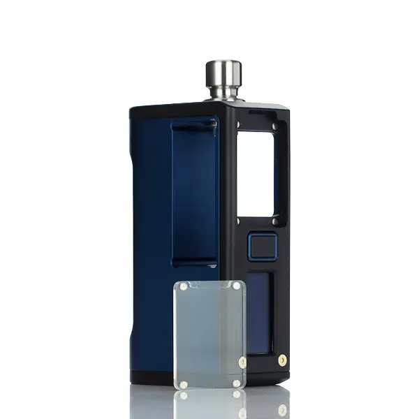 BD Vape x Hirano Designs B4e Tycoon 21700 80W Boro Box Mod - Black and Stainless - Image 3
