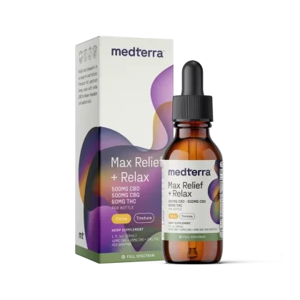 Medterra Max Relief + Relax Full Spectrum CBD Oil
