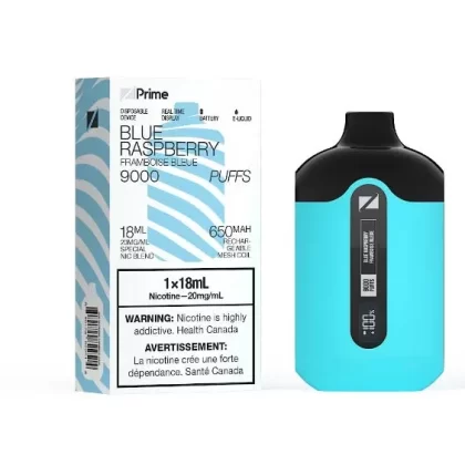 ZPrime Disposable Vape – 9000 Puffs – Blue Raspberry
