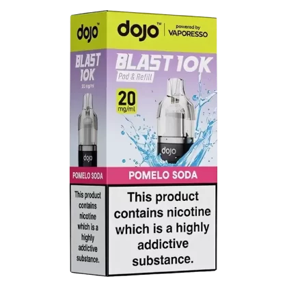 Vaporesso Dojo Blast 10k Prefilled Pods - E-liquid flavor#Black Grape>Blue Razz Lemonade>Blue Sour Raspberry>Classic Tobacco>Cool Menthol>Double Apple>Fizzy Cherry>Juicy Peach>Kiwi Passion F