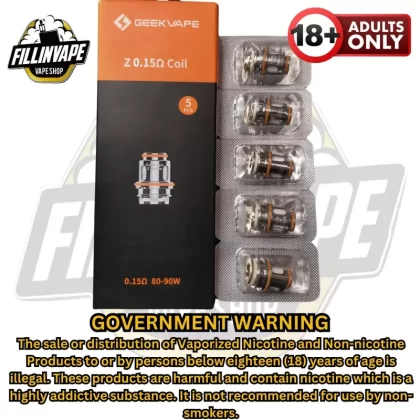 Geekvape Z-series coil for Z-Subohm tank - 1pc / 0.15ohm (80-90w)