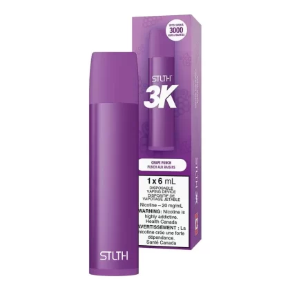 STLTH 3K Disposable Vape – Grape Punch – 3000 Puffs - Flavour#Grape Punch