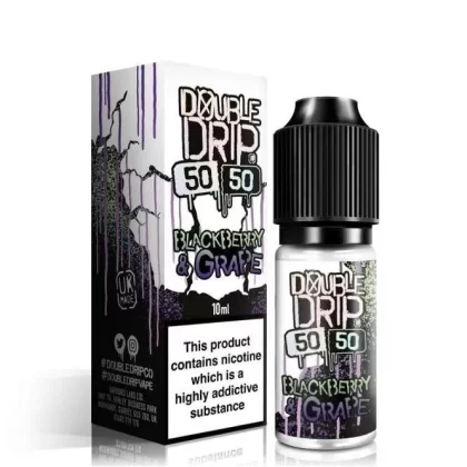 Double Drip Blackberry & Grape E Liquid – 50/50 Series (10ml)