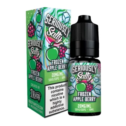 Frozen Apple Berry Nic Salt E-Liquid Seriously Salty Series by Doozy Vape Co (10ml) - 10mg
