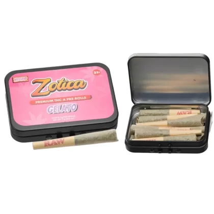 Zotica THC-A Pre-Rolls – 10ct - Strain#Watermelon Z (I)>Gelato (H)>Blue Dream (S)~Count#1 Pack>2 Pack (10% off)>3 Pack (10% off) (94B0D7)