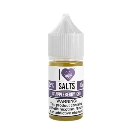 I Love Salts Grappleberry Iced eJuice - 30mL 50mg, Vape Product