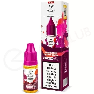 Passionfruit Orange Guava Nic Salt E-Liquid by Crystal Clear - Ecigpremium