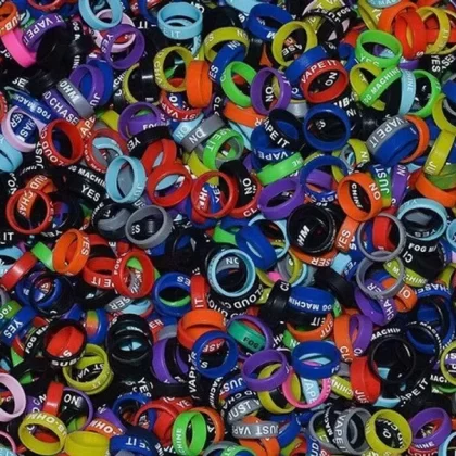 Assorted Silicone Vape Bands 22mm