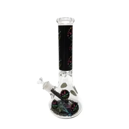 14″ 7mm Good Bad Weed Design Exclusive License Glass Bong